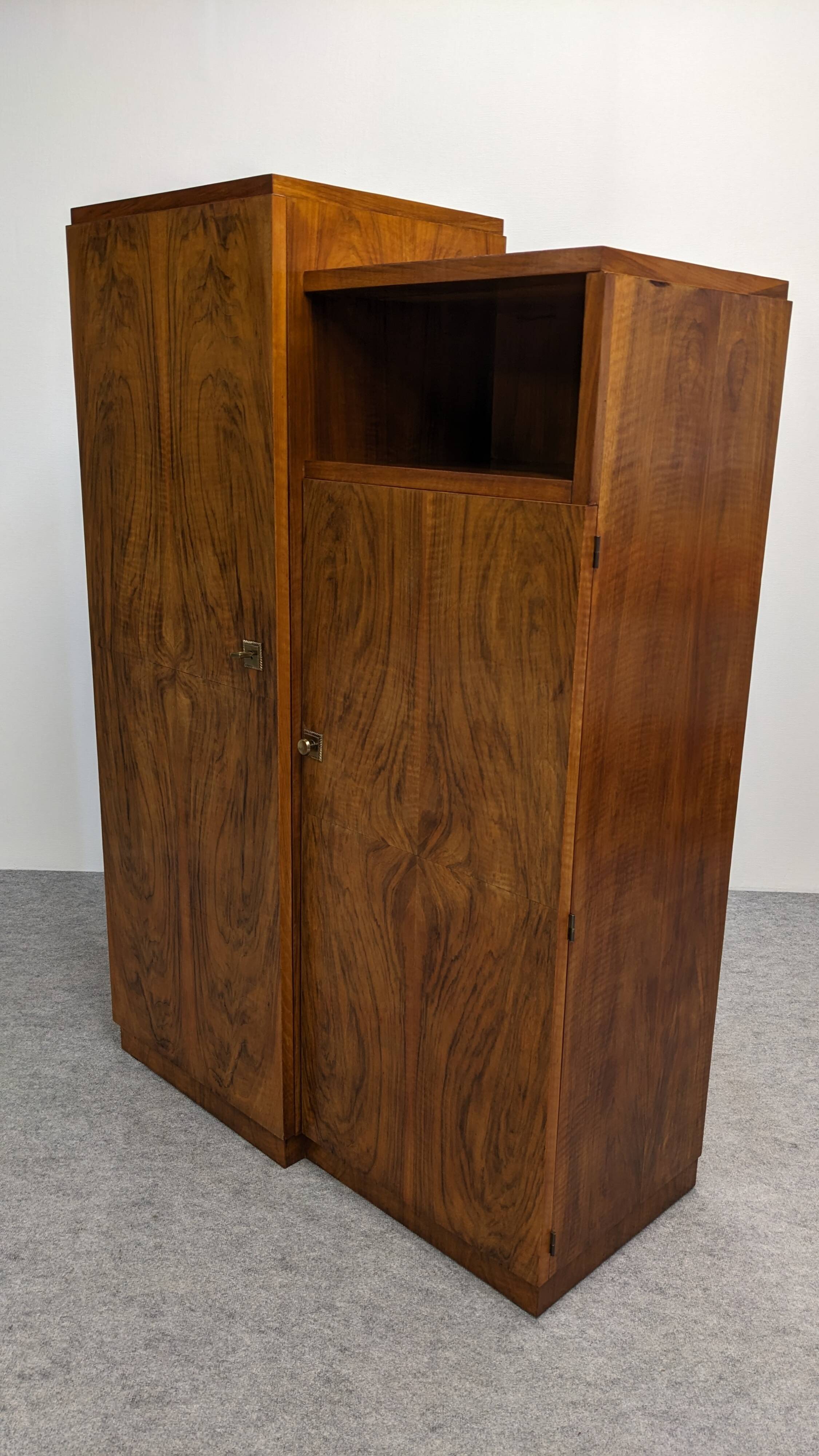 Art Deco burr walnut wardrobe circa 1930