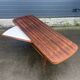 Danish design extendable coffee table with magazine rack