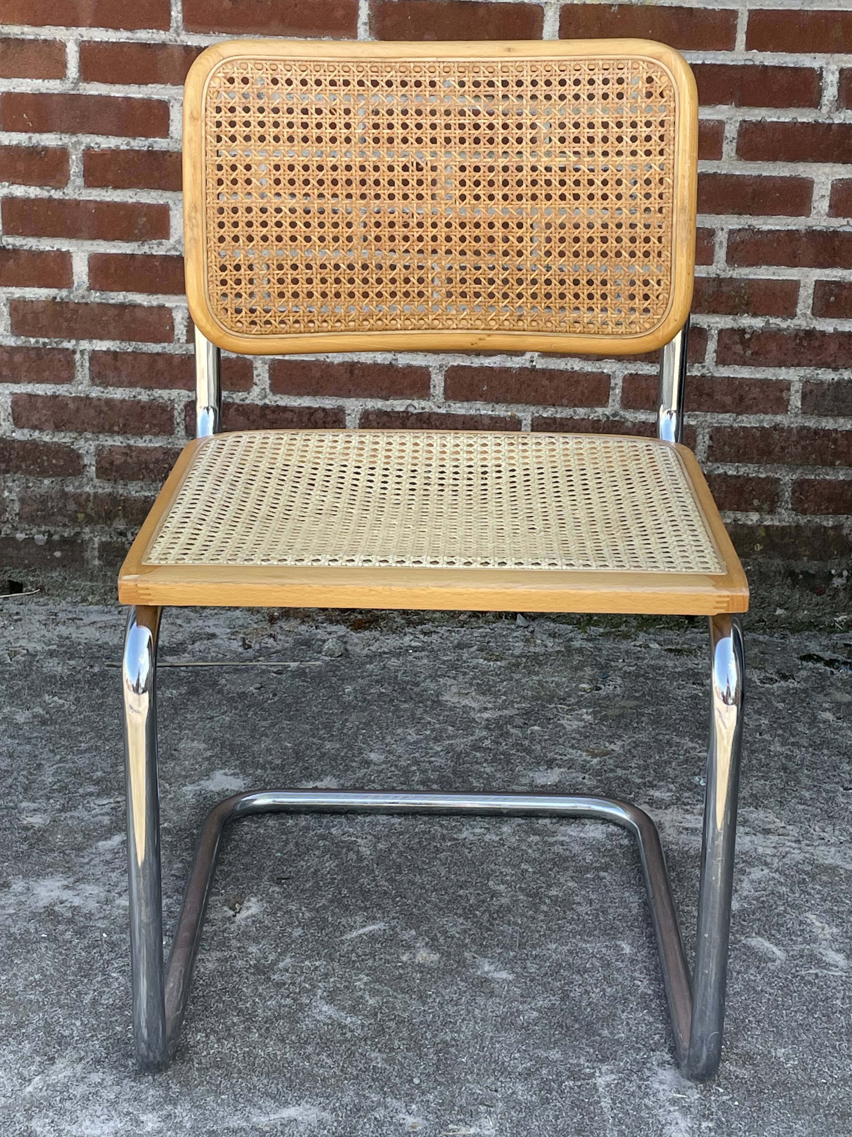 Cesca design chair model b32 in chrome
