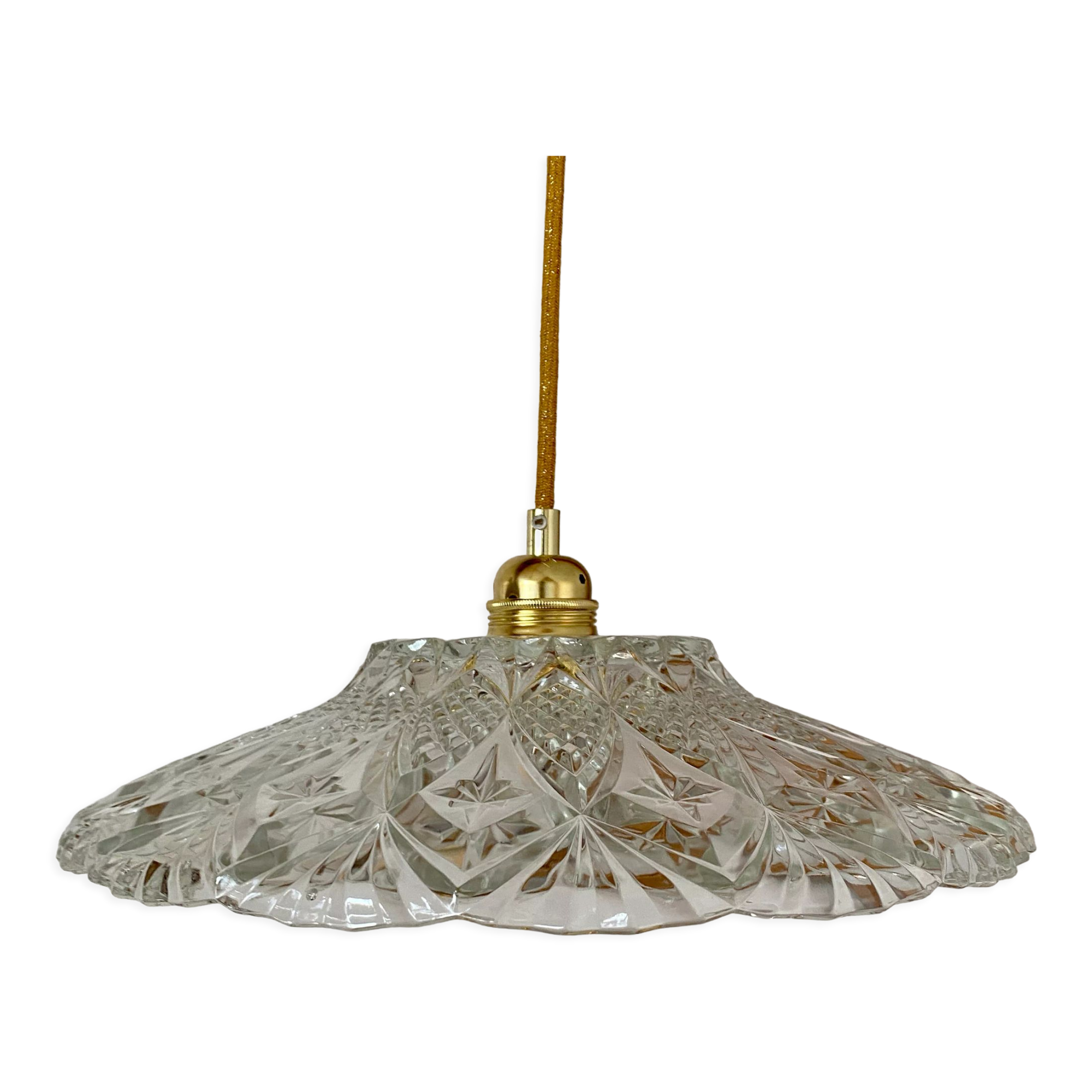 Vintage glass lampshade pendant lamp
