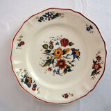 Set of 6 flat plates Sarreguemines