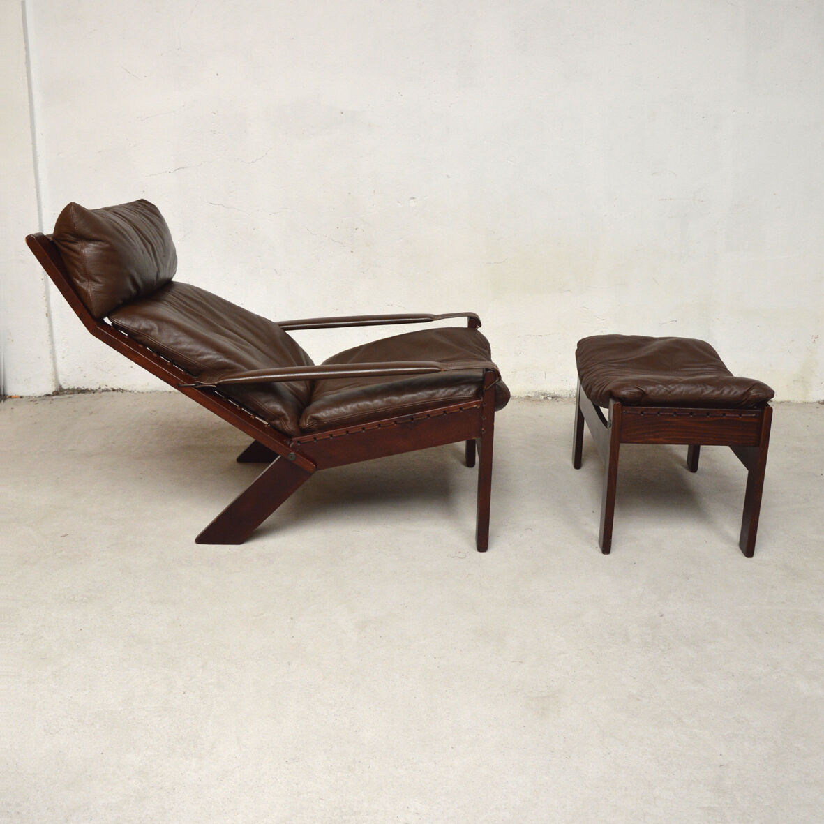 Westnofa armchair and ottoman, Norway 1960