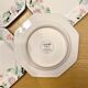 Assiettes Fidji Japon octogonales fleuries en grès