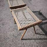 Pair of Georges Tigien stools