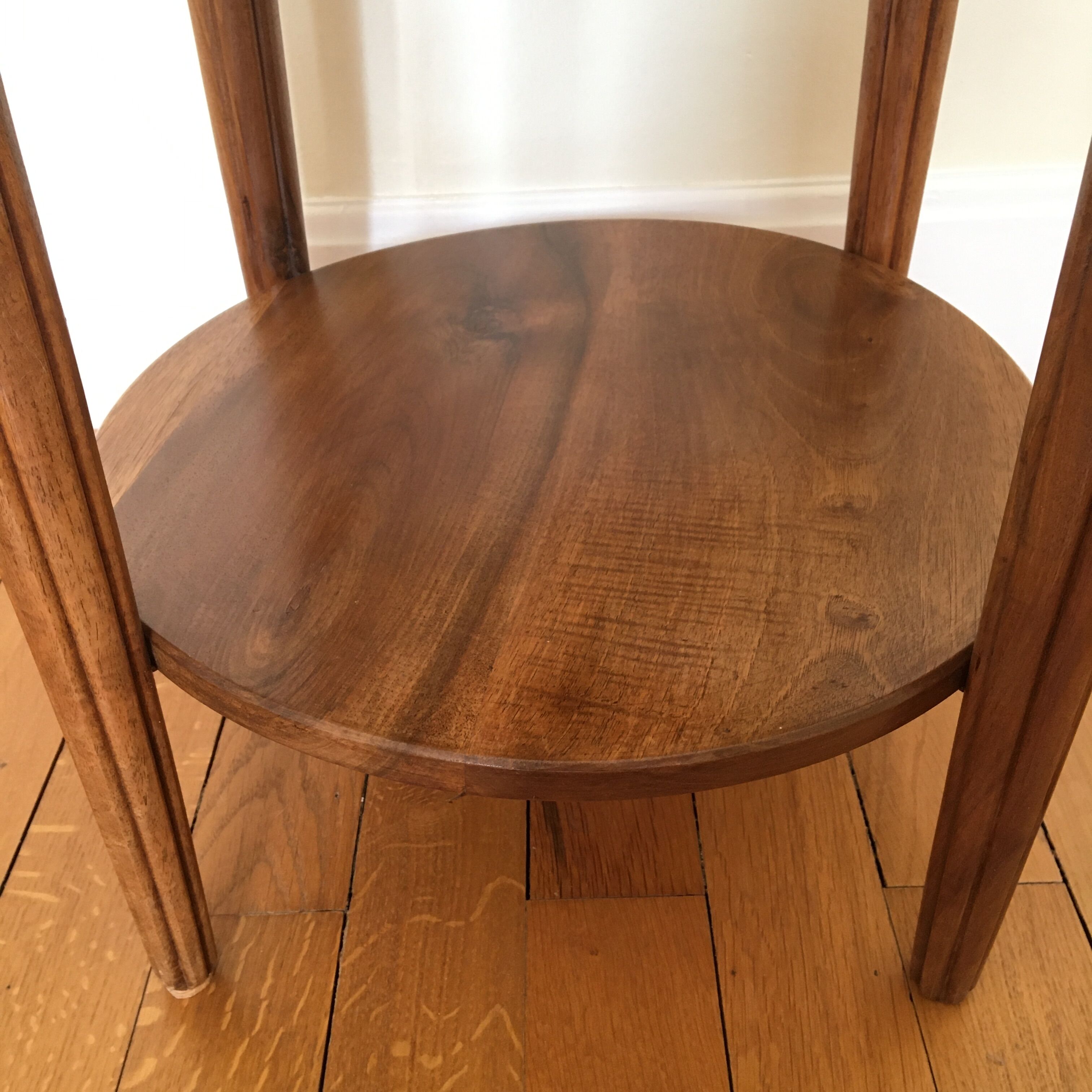 2-level art deco pink side table