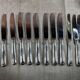 12 dessert knives François Frionnet silver metal for cheese and dessert