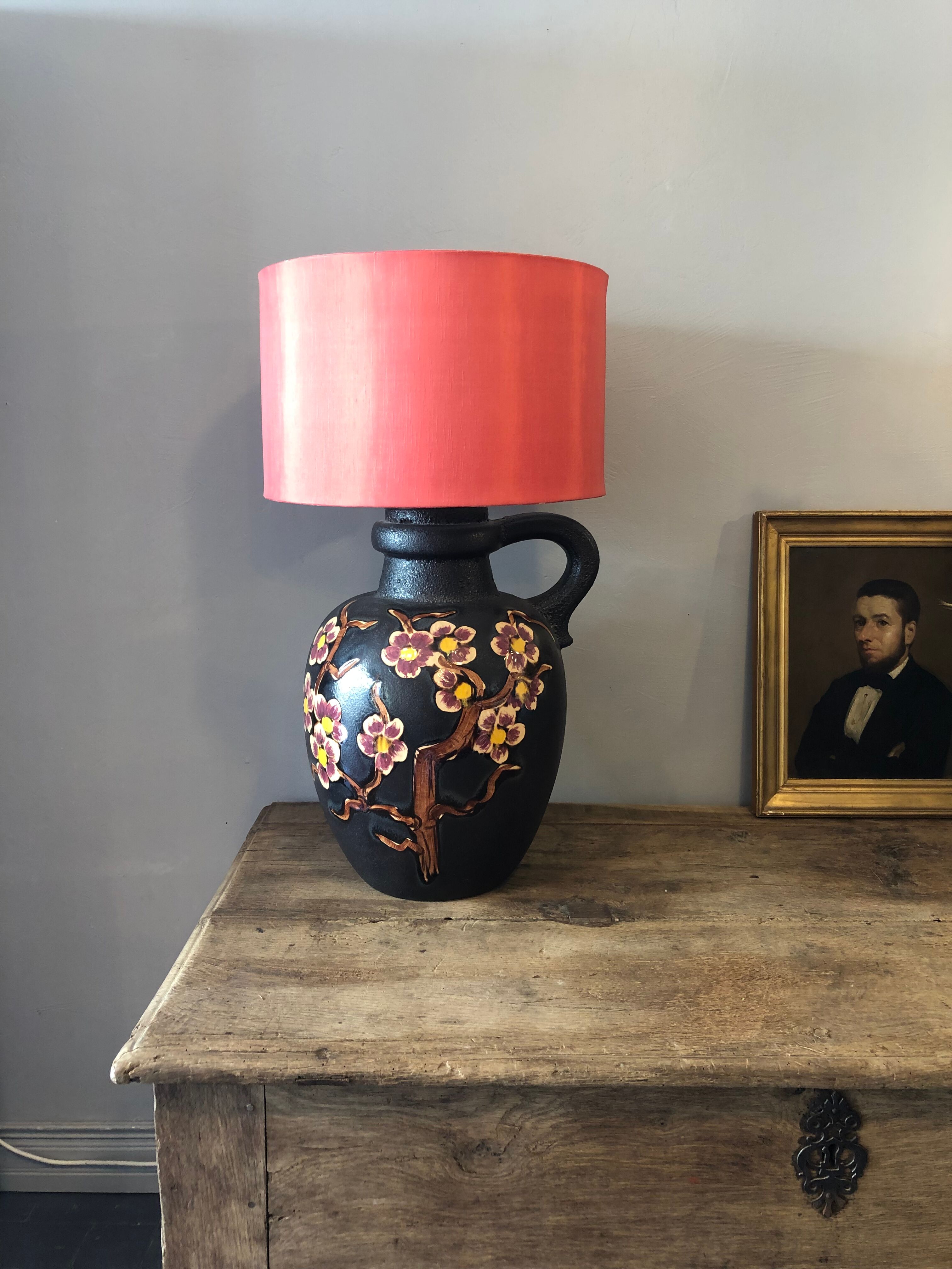 Ceramic lamp, Japanese décor
