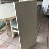 OVAL TABLE WITH TWO REMOVABLE EXTENSIONS AND 6 CHAIRS