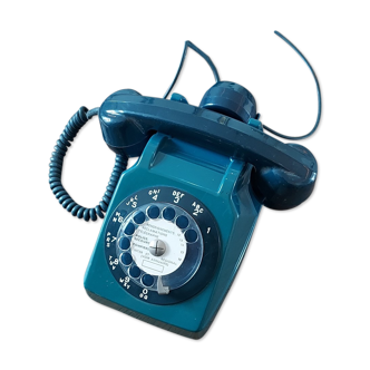 Vintage telephone Socotel blue