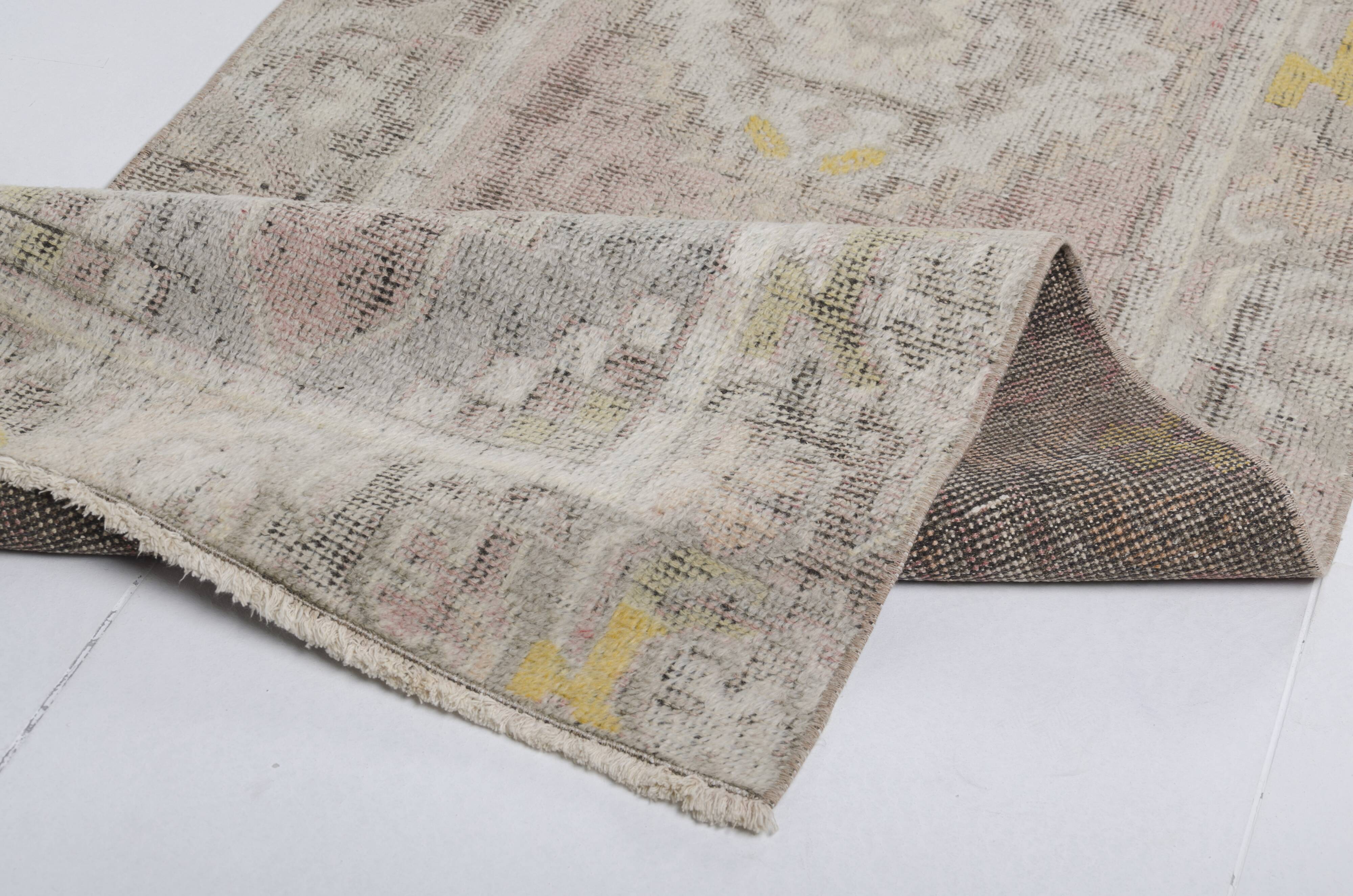 Vintage Tribal Oushak Runner