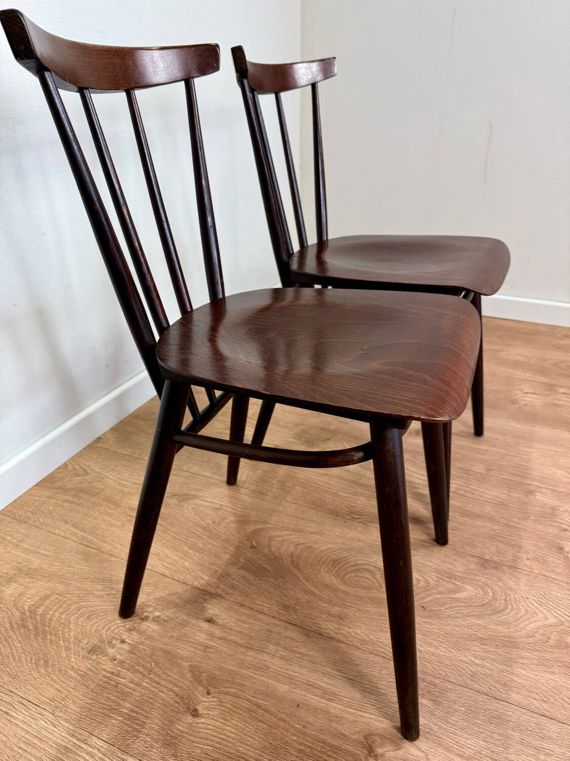 Czechoslovakian style bistro chairs from the 60s