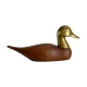 Canard en bois et laiton