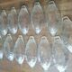set of 12 vintage transparent glass banana split bowls