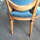 Pair of armchairs old medallion style louis xvi