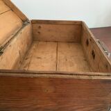 Antique wooden suitcase