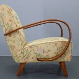 1950s Refurbished Jindrich Halabala  Armchair, Czechoslovakia
