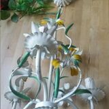 Vintage chandelier painted flower sheet