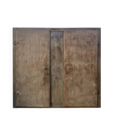 Workshop furniture in industrial style, patinated iron from the 1950s.