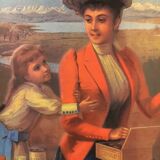 Lindt chocolate metal advertising plate