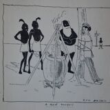 Drawing in indian ink circa 1910