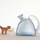 Blue art deco decan decanter