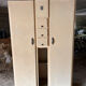 Vintage compartmentalised wardrobe