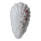 Vintage earthenware shell dish – Floral decoration