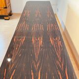 Large Art Deco Sideboard in Macassar Ebony, Maple & Chrome, France, 1930s