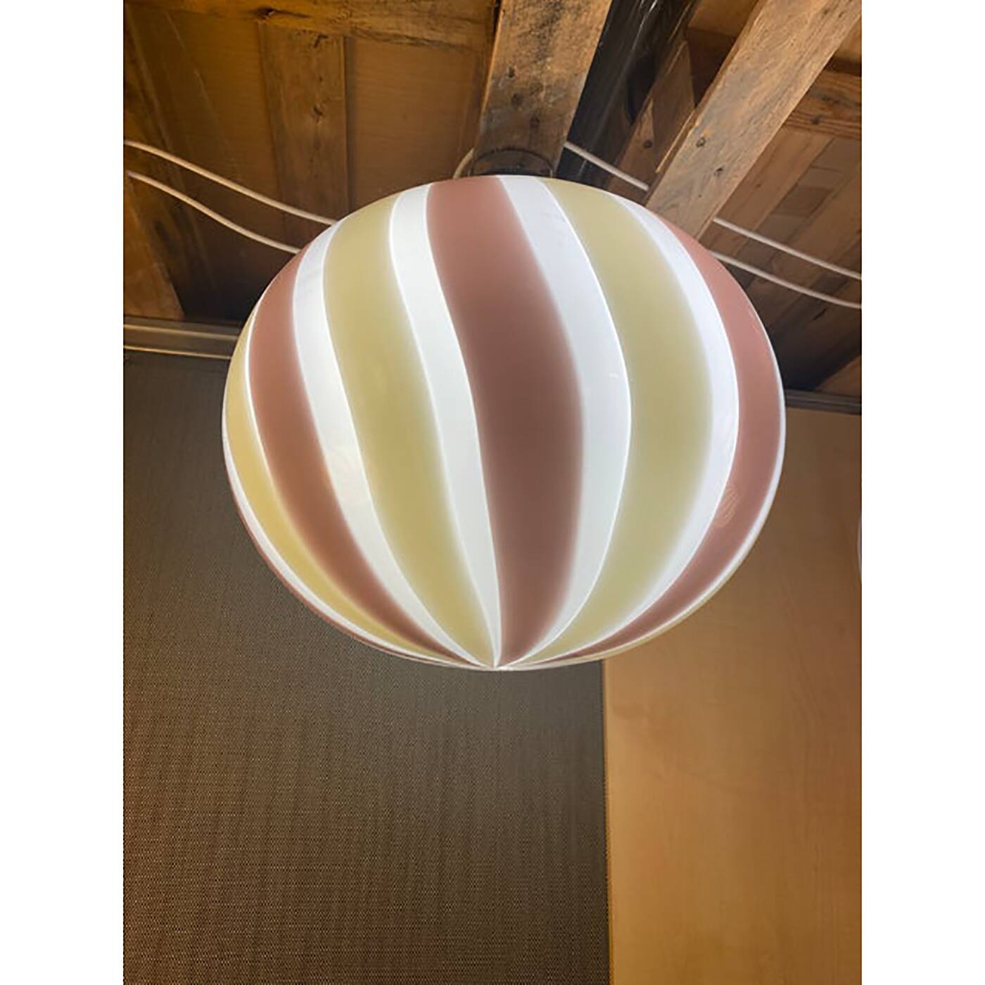 Contemporary Glass Multicolors Pendant Italian