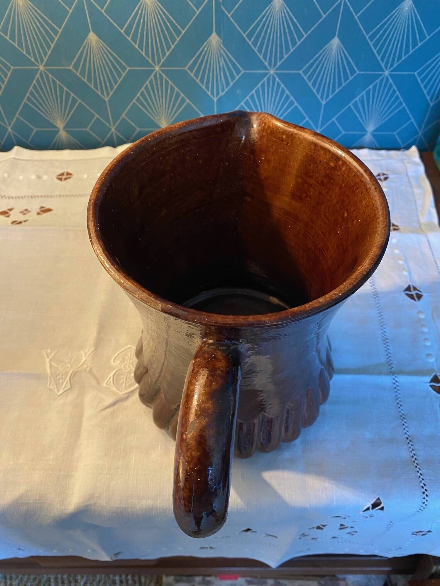 Ceramic pitcher Suzanne Ramié, Madoura 1960s, rare 20cm