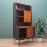 Bookcase teak with bar, Danish design, 70's