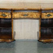 Antique Italian writing desk in olive wood circa 1860
