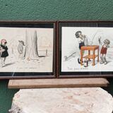 Set of two lithographs by Georges Redon (1869-1943)