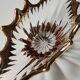 Empty pocket/Decorative cup/Centerpiece. Brand / Royal Crystal of Bayel. Gold 18 c