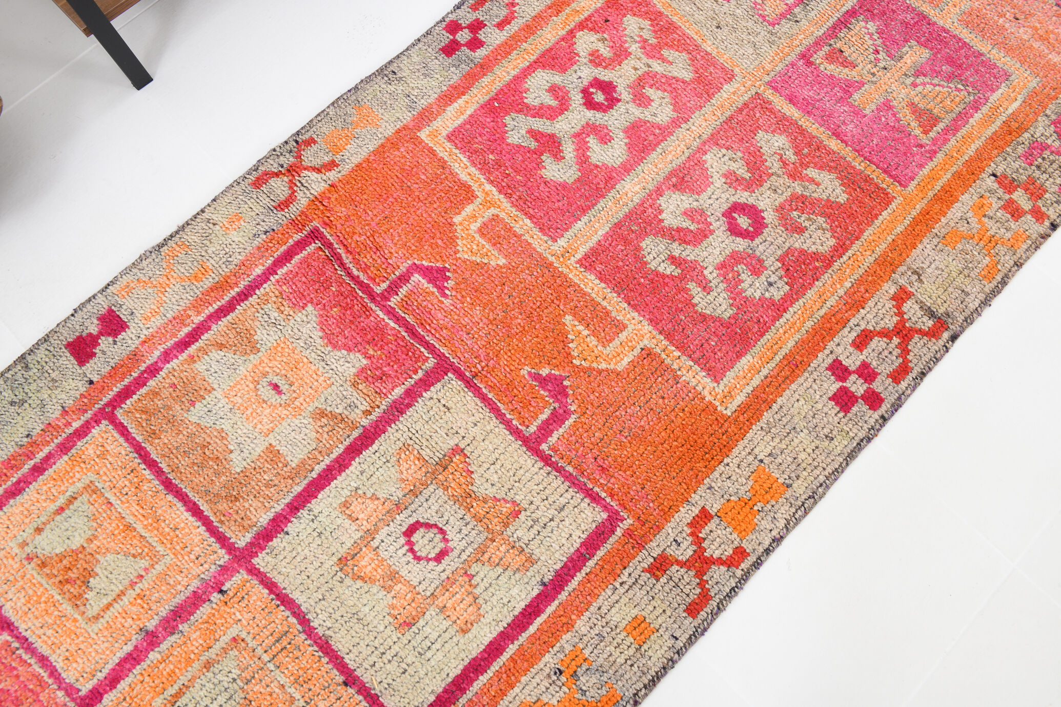 3x12 Herki Vintage Runner Rug, 98x356Cm