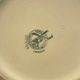 Art Deco bowl and dish from Saint-Amand, hand-painted floral decoration.