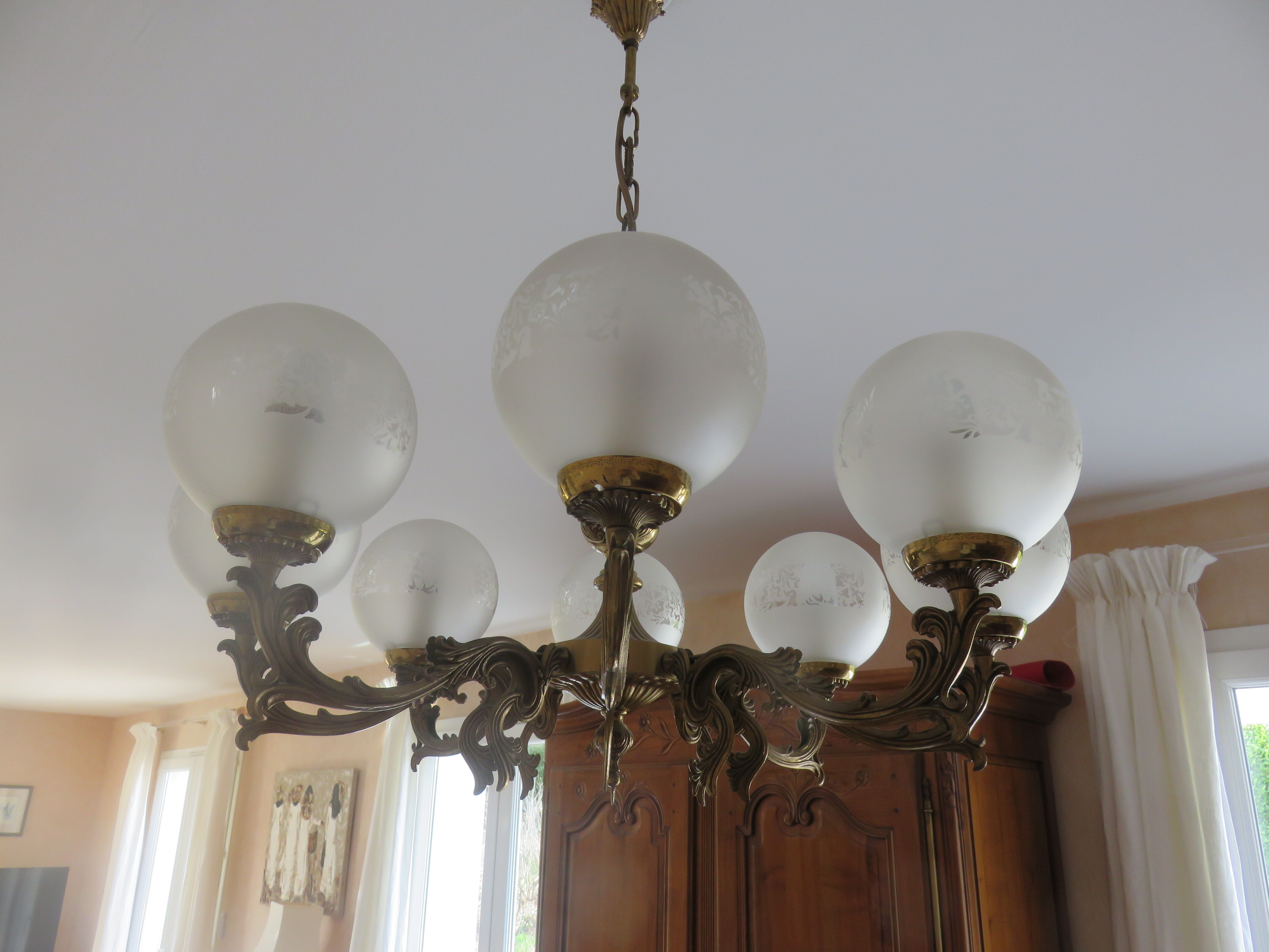 Bronze chandelier