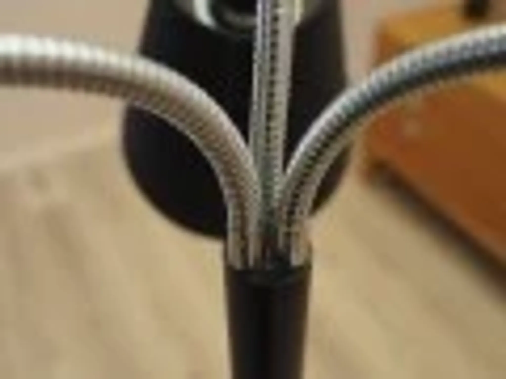 Danish floor lamp with three adjustable arms, metal construction, 2000s
