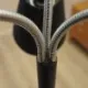 Danish floor lamp with three adjustable arms, metal construction, 2000s
