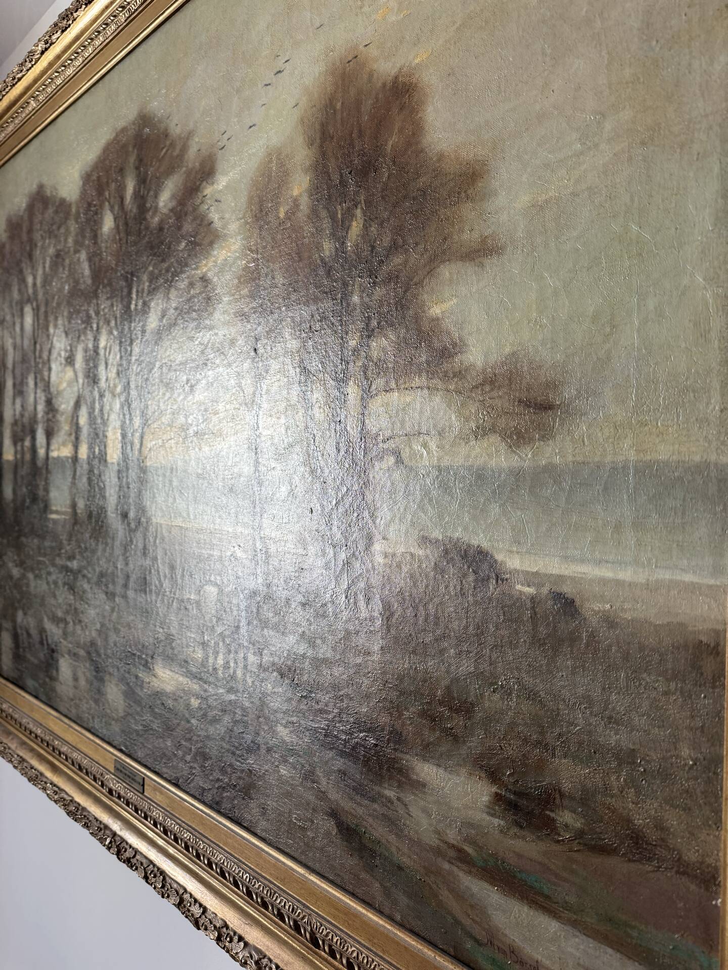 Monumental tableau Jan Willem Von Borselen (1825-1892)