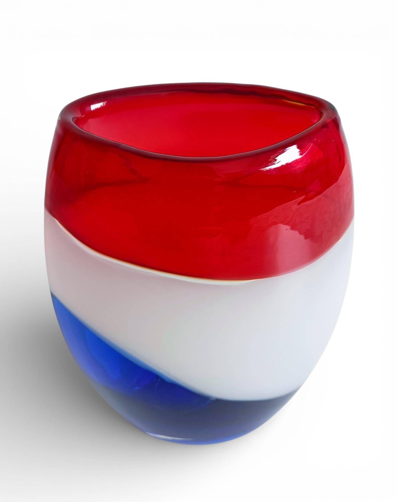 Post-Modern Murano Art Glass Vase by Cose Belle, Italy, 1980s