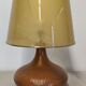 XL glazed ceramic living room lamp, France circa 1970
