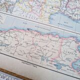 Military map of France, original printed in 1896.