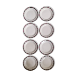 Set of 8 dessert plates