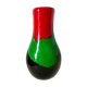 Vase en verre multicolore