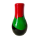 Vase en verre multicolore