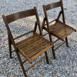 Pair of folding chairs