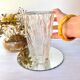 Vintage chiseled glass vase
