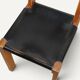 Chair S24 by Pierre Chapo – Solid elm and black leather – 1970