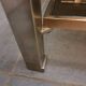 Table basse Guy Lefevre en acier et bronze